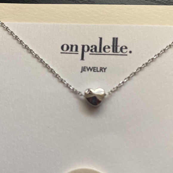 On Palette Jewelry silver with tiny heart charm. Handmade in Korea. - Picture 8 of 9